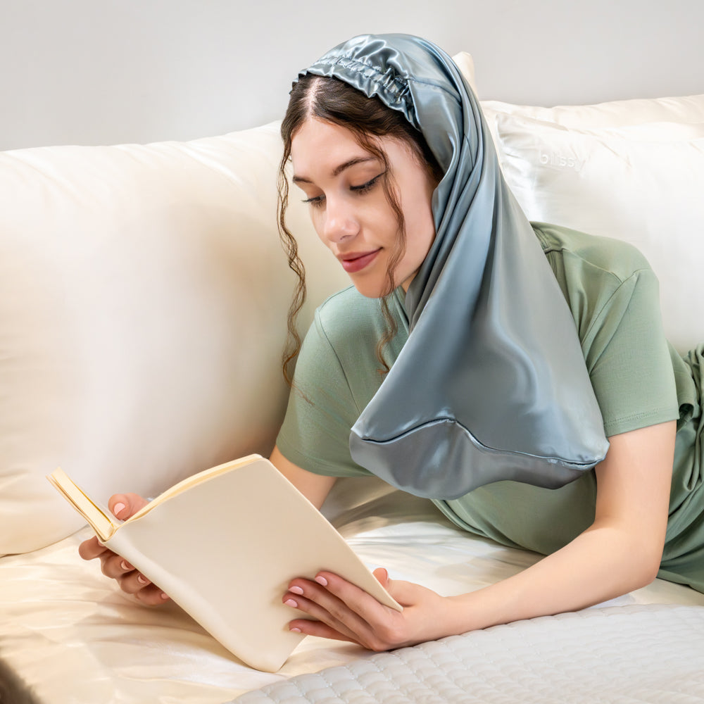 Blissy Cascade Bonnet - Ash Blue