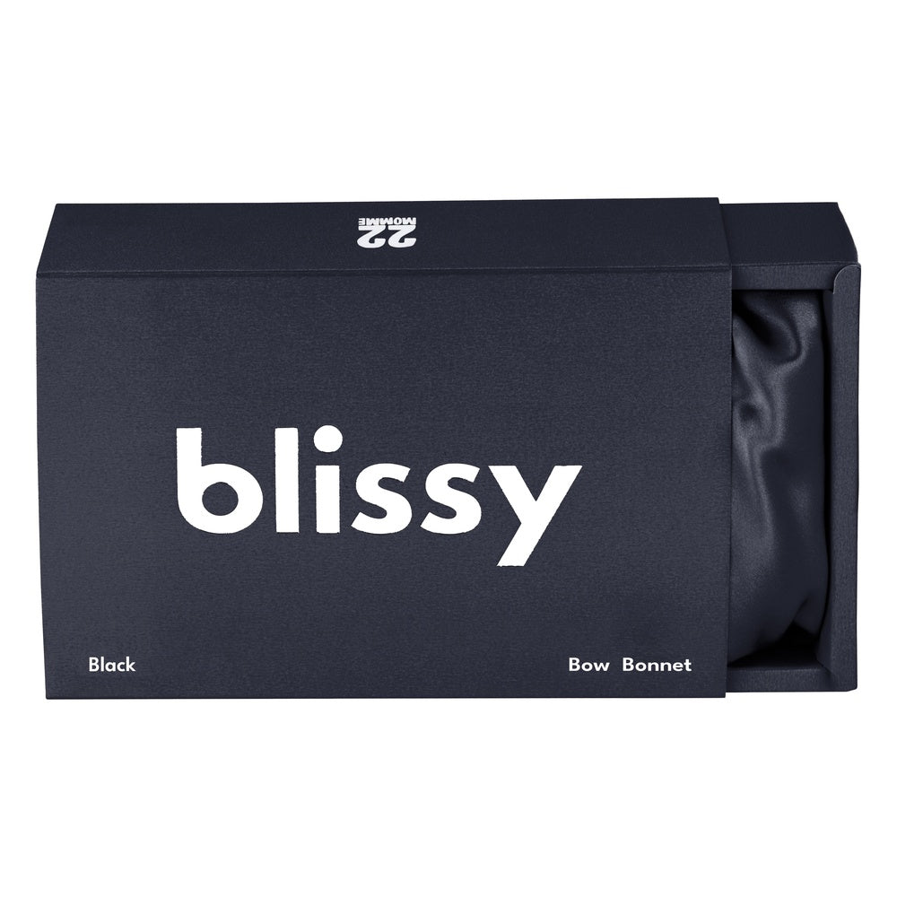 Blissy Bow Bonnet - Black