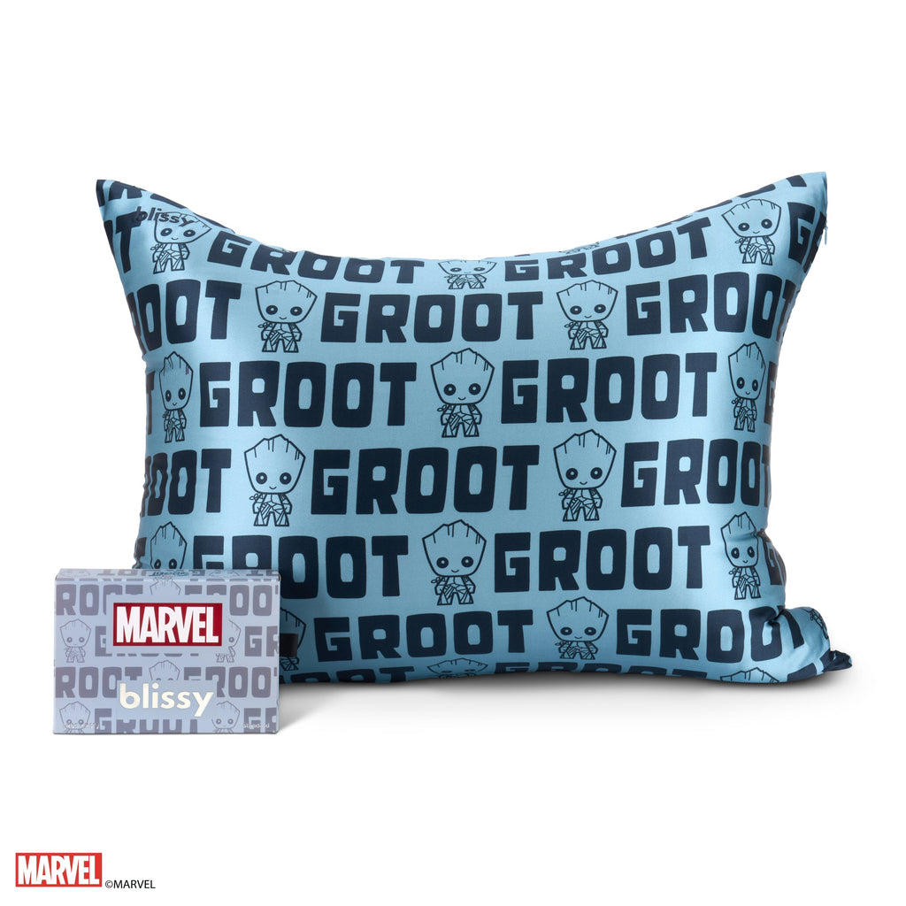 Pillowcase - Marvel? - Blue Groot Letter Print - Standard