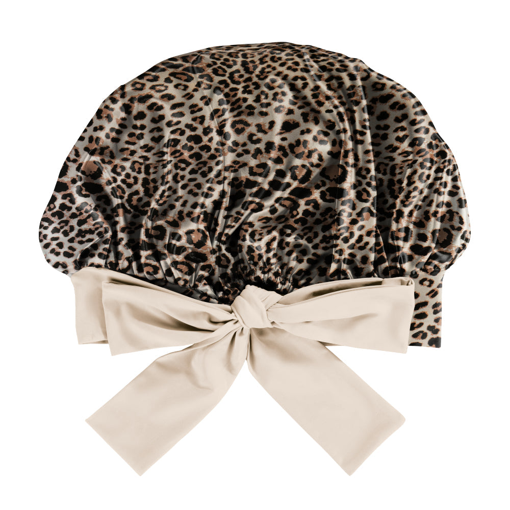 Blissy Bow Bonnet - Leopard