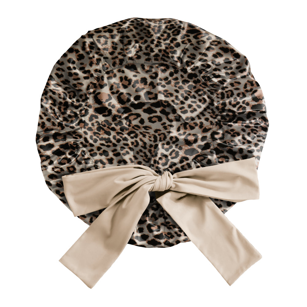 Blissy Bow Bonnet - Leopard