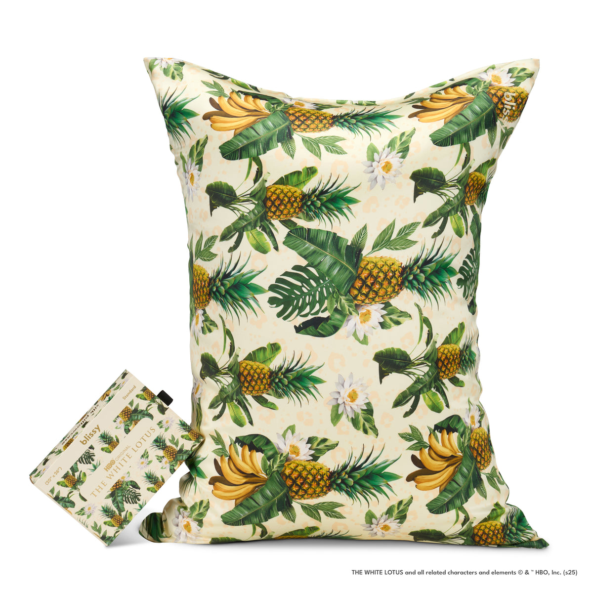 Pillowcase - White Lotus - Pineapple - Queen