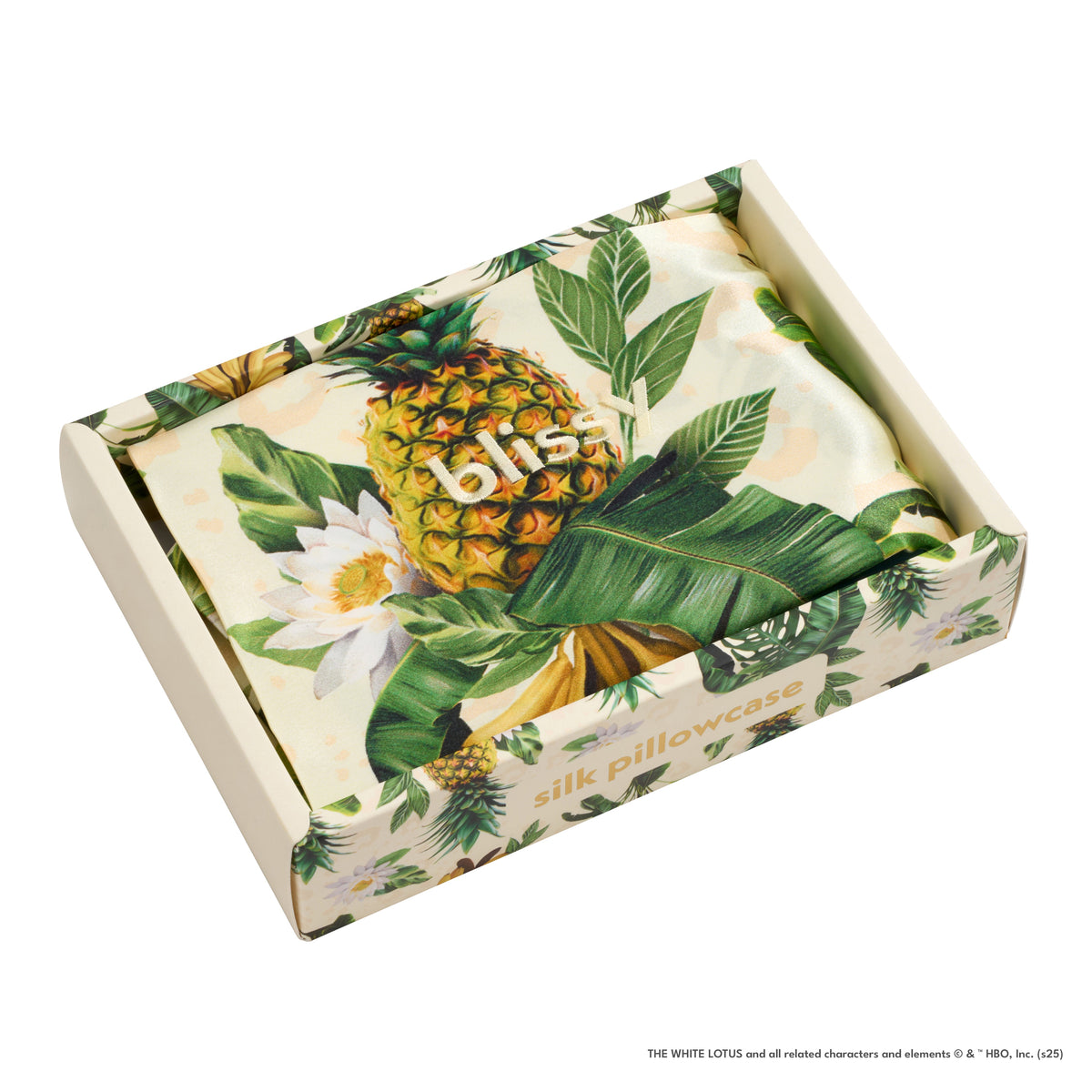 Pillowcase - White Lotus - Pineapple - Queen