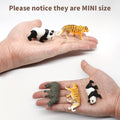 set 12 miniature animal figurines including